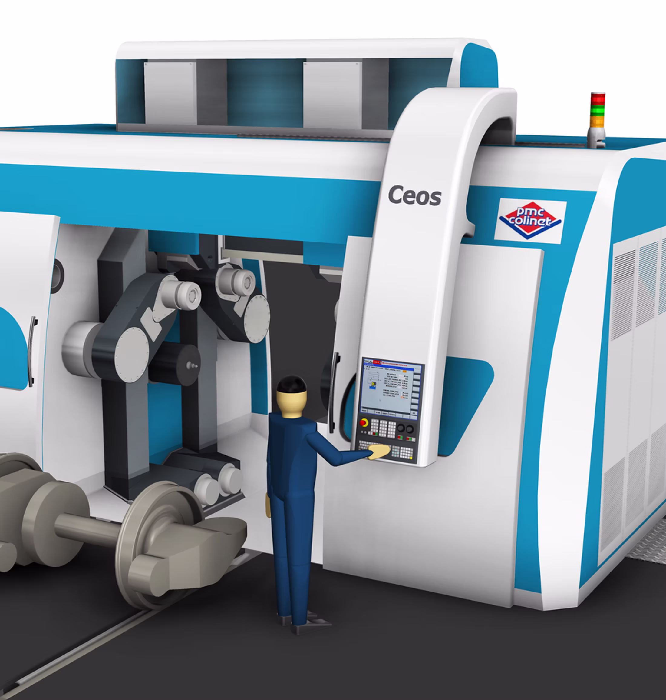 CEOS Series: Heavy-Duty Upfloor Wheel Lathe